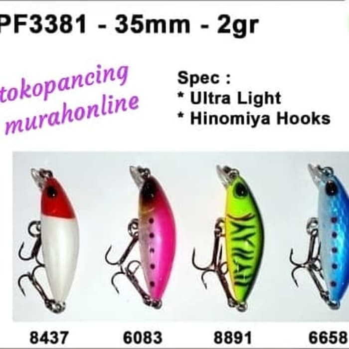 LURE HINOMIYA UL PF 3381 35mm 2gr