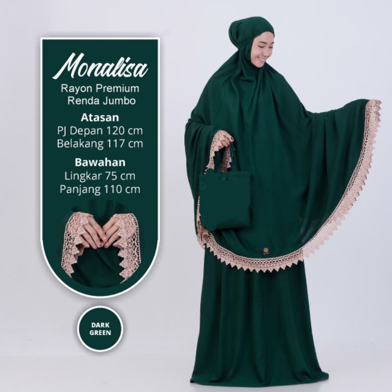 mav boutique mukena monalisa bestseller jumbo renda premium polosan