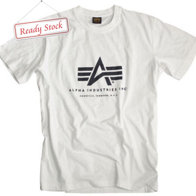 Kaos ALPHA INDUSTRIES Tshirt Casual Unisex T-SHIRT Bahan Katun New Cotton Tees