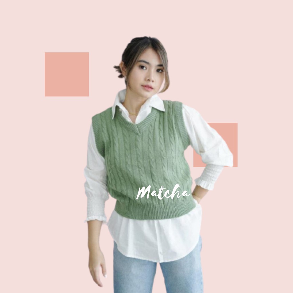 ROMPI RAJUT CABLE / KNIT VEST CABLE PREMIUM/vest knit/rompi cable/rompi rajut