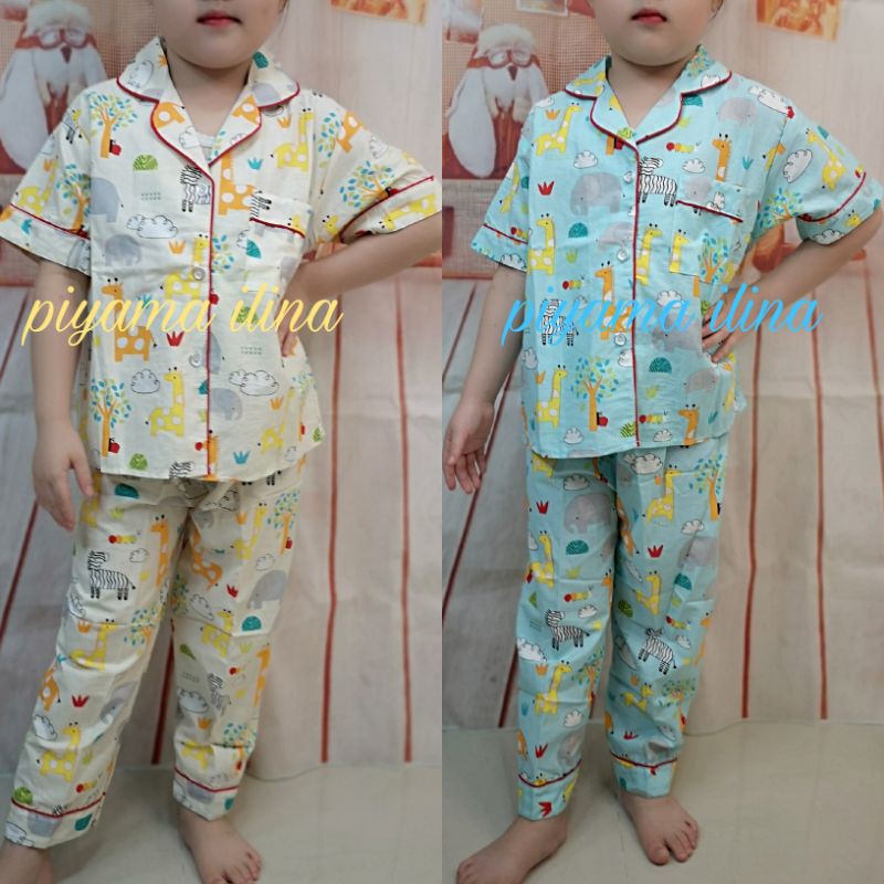 AN-33 Baju Tidur Anak/Piyama Anak Bahan Katun Lembut