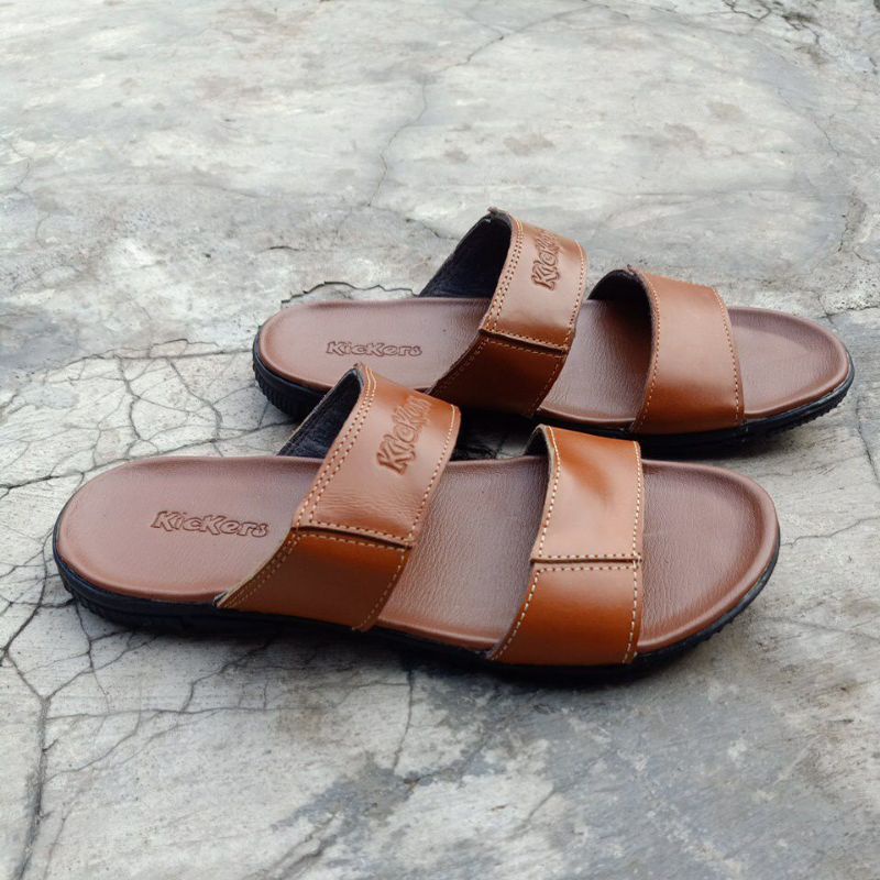 sandal Kickers 01/sandal kulit pria/sandal cowok terbaru/sandal murah/sandal fashion/sandal casual