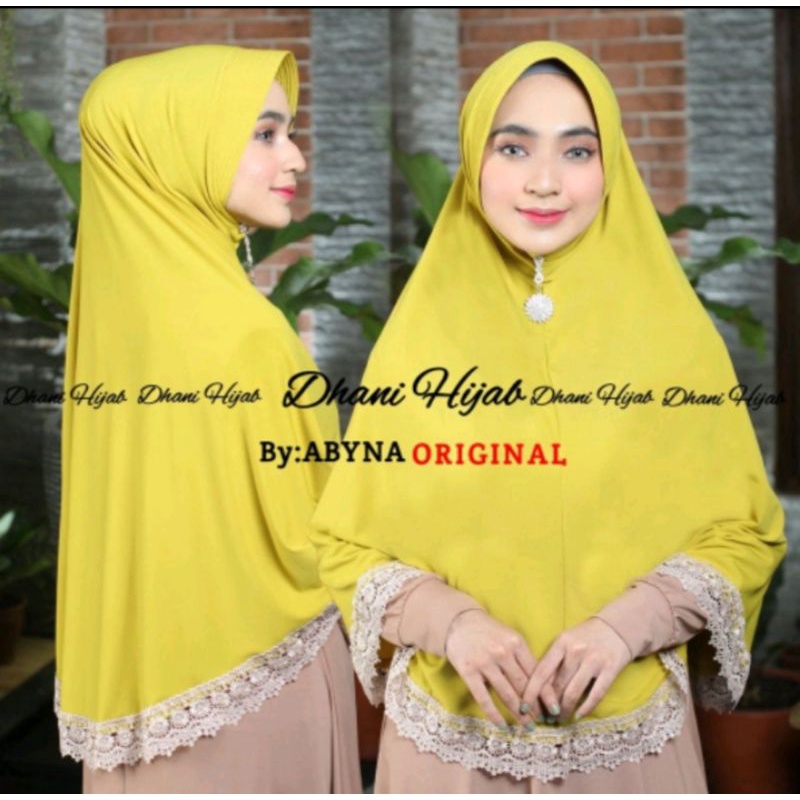 JILBAB Instan Jersey Prada Polos Jumbo Dhani By Abina,.Bisa COD