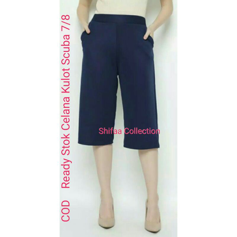 Celana Kulot Pendek 7/8 - Scuba (BB 60-80 Kg - Jumbo)-2