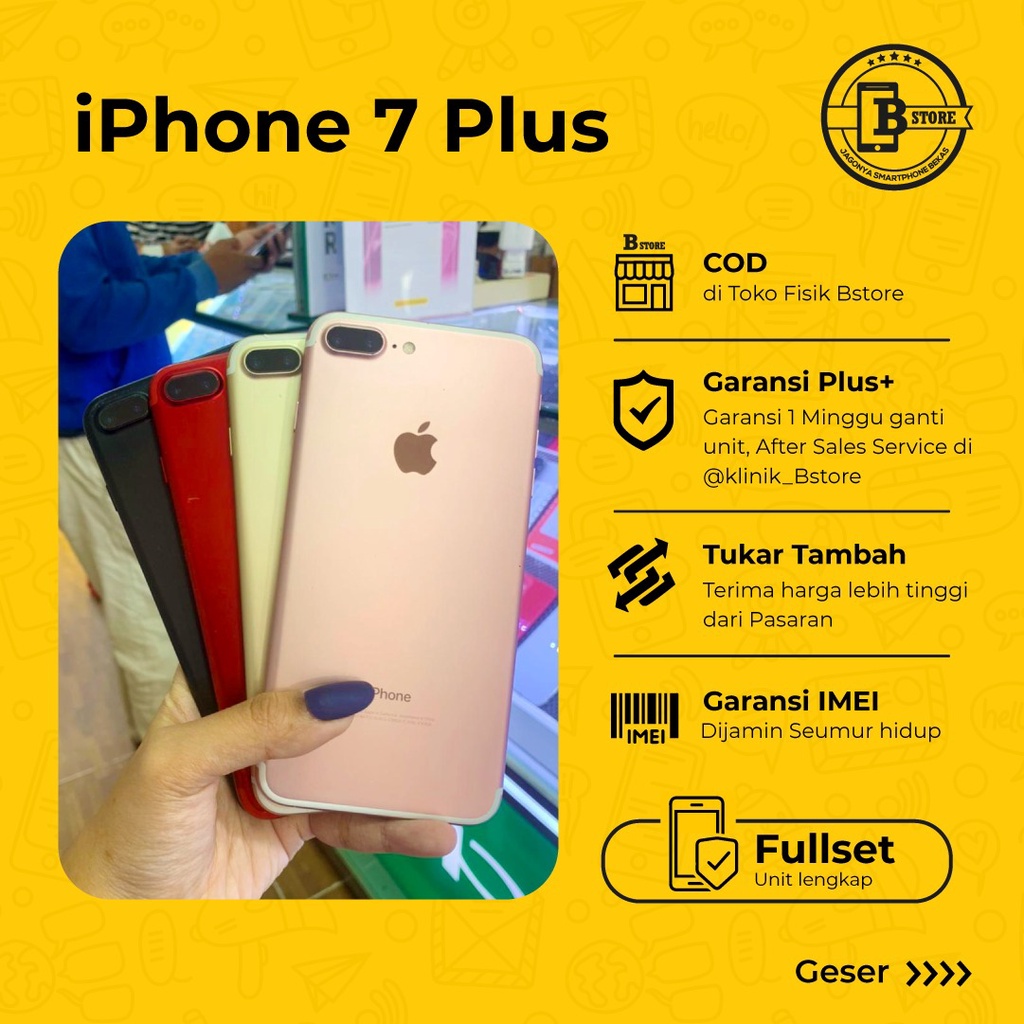 Jual Iphone 7 Plus 128 Gb Fullset 7plus 128gb Mulus Cod Surabaya Indonesia Shopee Indonesia