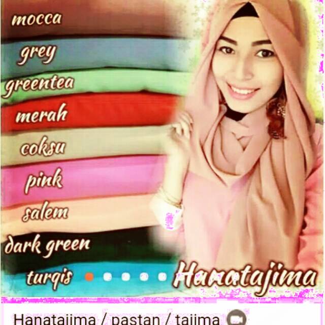 jilbab hijab murah pastan hits hana tajima