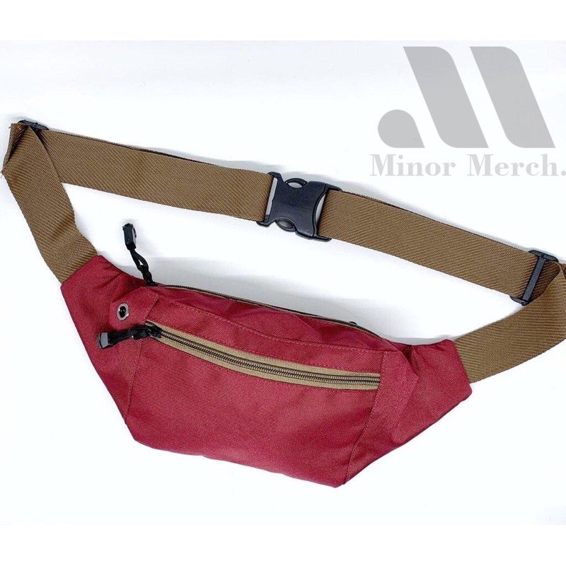 waistbag waterproof simple murah wanita pria tas pinggang COD