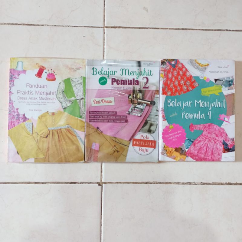 Buku Belajar Menjahit // BELAJAR JAHIT PEMULA // MENJAHIT DRESS ANAK