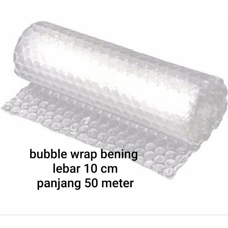 

bubble wrap | bening | lebar 10 cm | panjang 50 meter