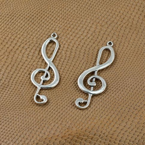 Music Note Charms - Charm Bentuk Not Musik (5pcs)