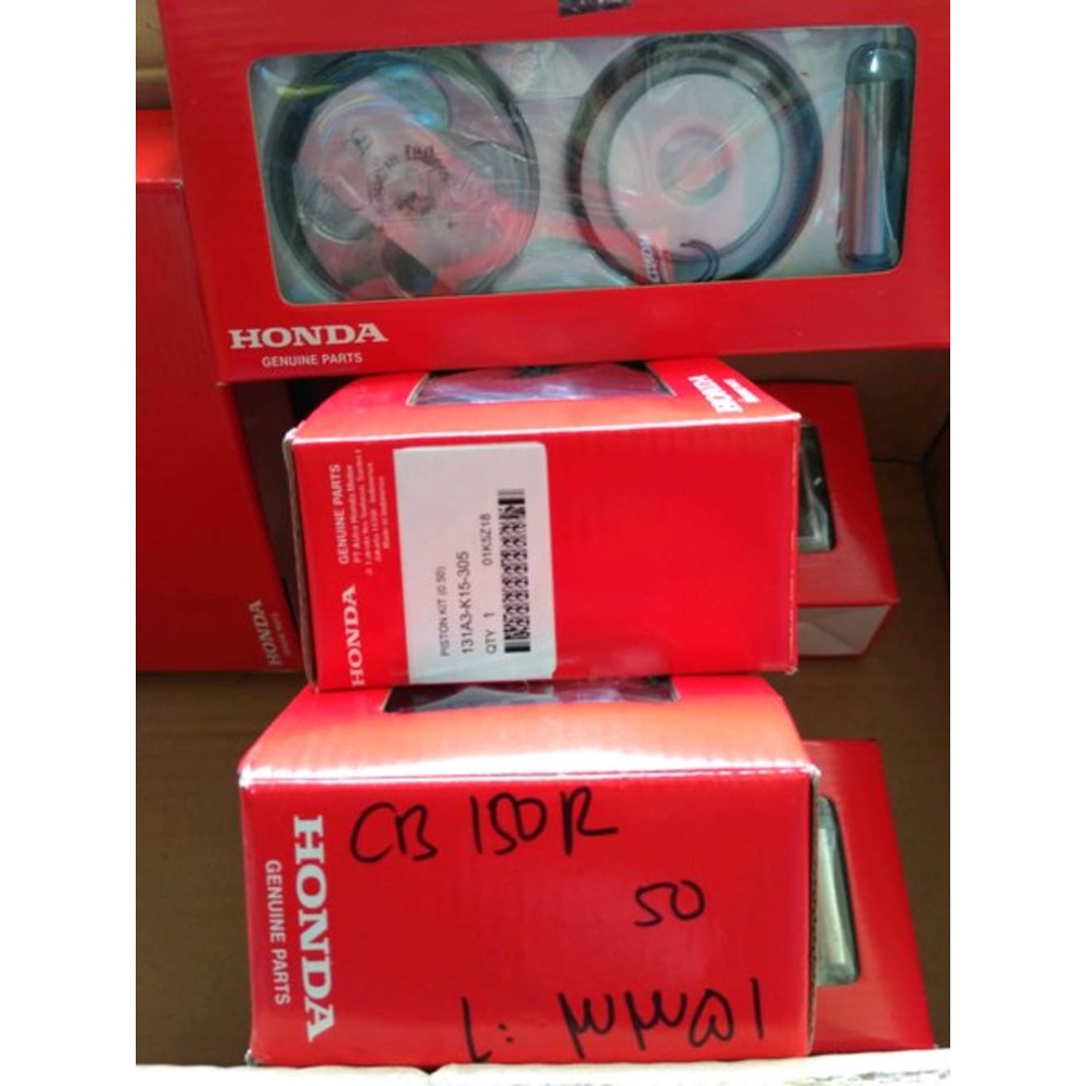 Piston Kit Seher Paket OS 0.50 - K15 CB CBR 150 FI Old Asli Honda 131A3K15305