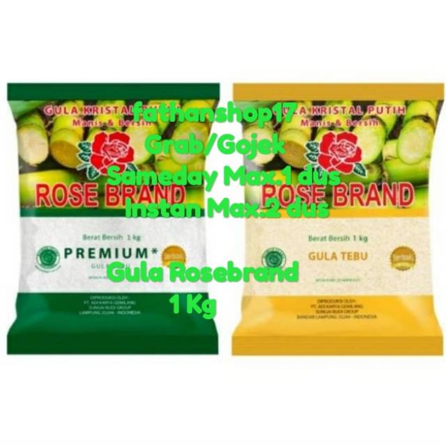 

Gula Rosebrand Premium Tebu dan merk lain Exp.2026