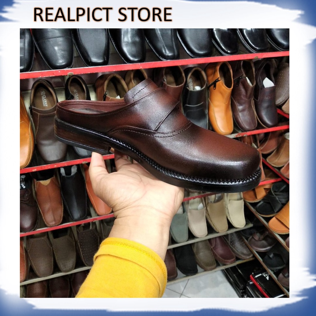 Bustong pria model klasik bahan kulit asli tutong pria kulit asli