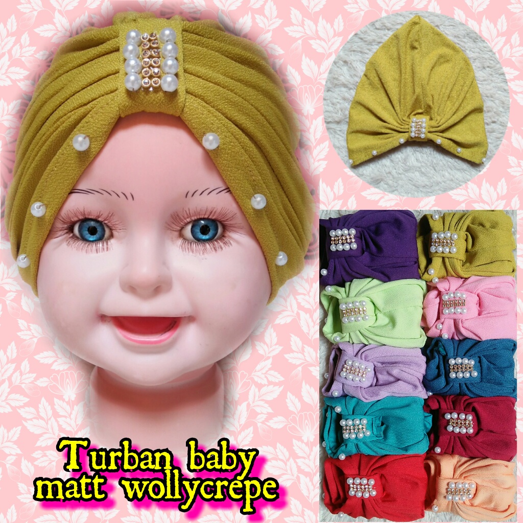 Turban Anak//Turban Baby//Turban Bayi Variasi Diamond 0-1th