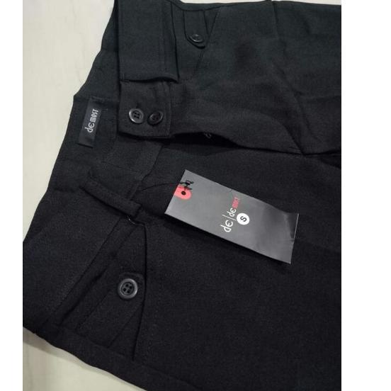 Celana kerja wanita Demost kantong kancing