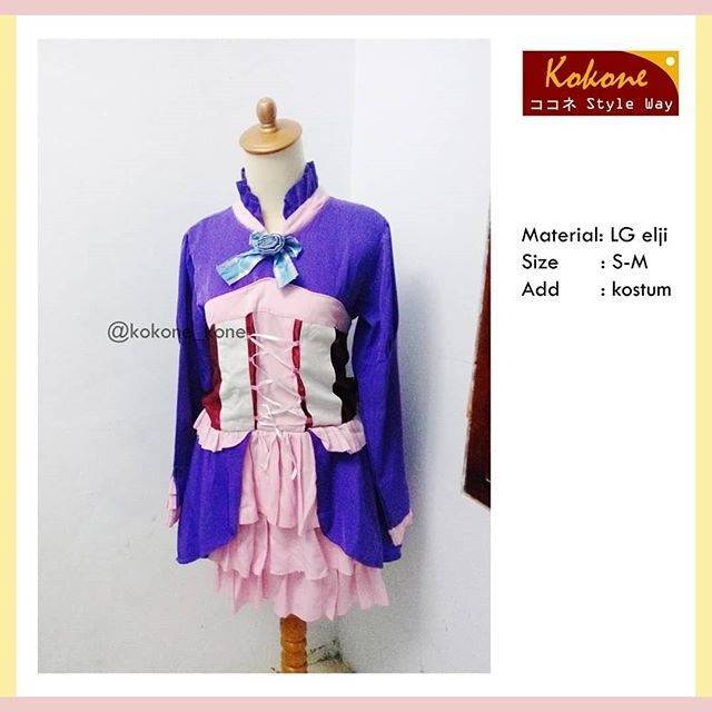 Dress tutu baju pesta Kostum lolita dress wanita kostum cosplay hikigaya hachiman murah meriah