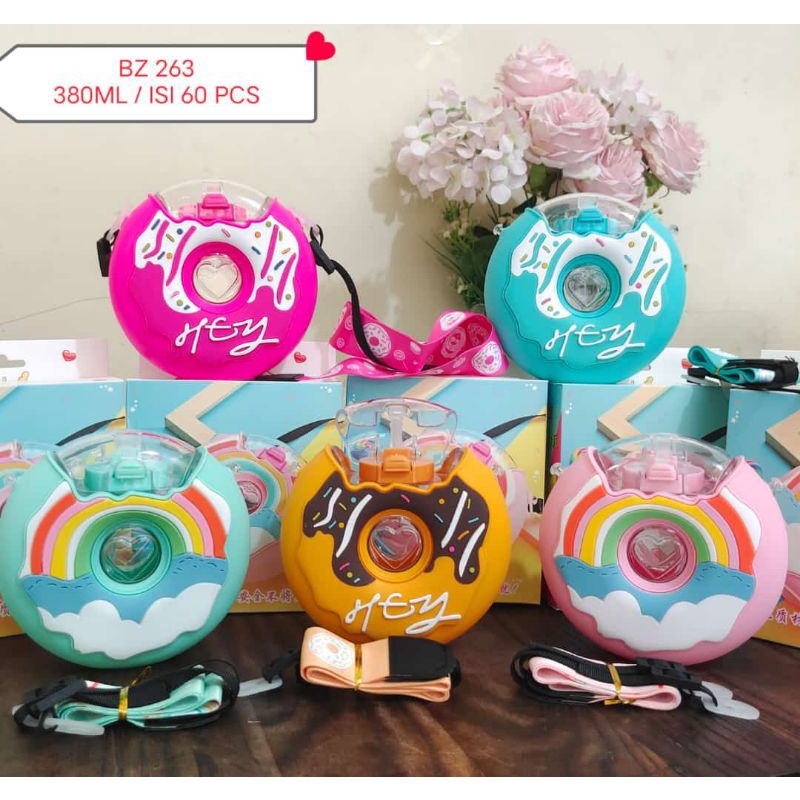 (MURAH) Botol Air Minum Anak / Botol Sedotan Bentuk Donat / Botol Donat