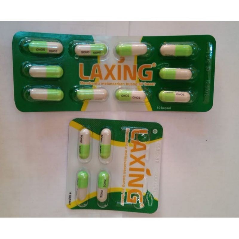 LAXING Obat Pelancar bab Herbal alami 10 kapsul