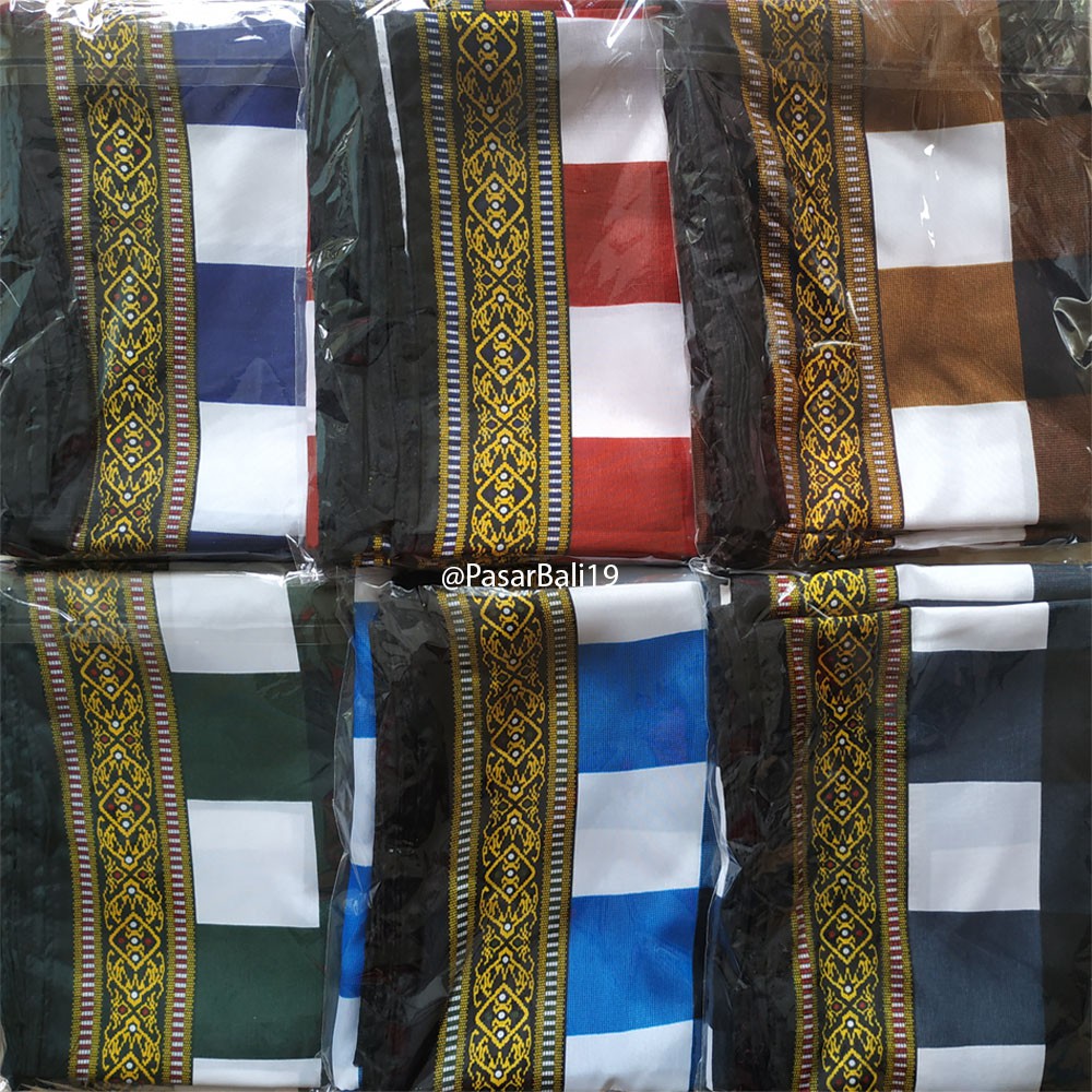 Sarung Etnik Bali Dewasa - Kotak Polos