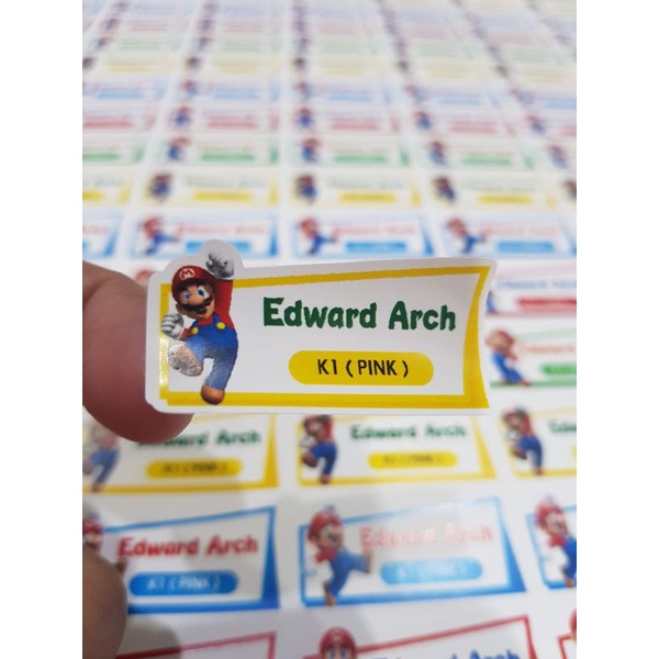 

Label Nama Cutting Desain Custom Termurah