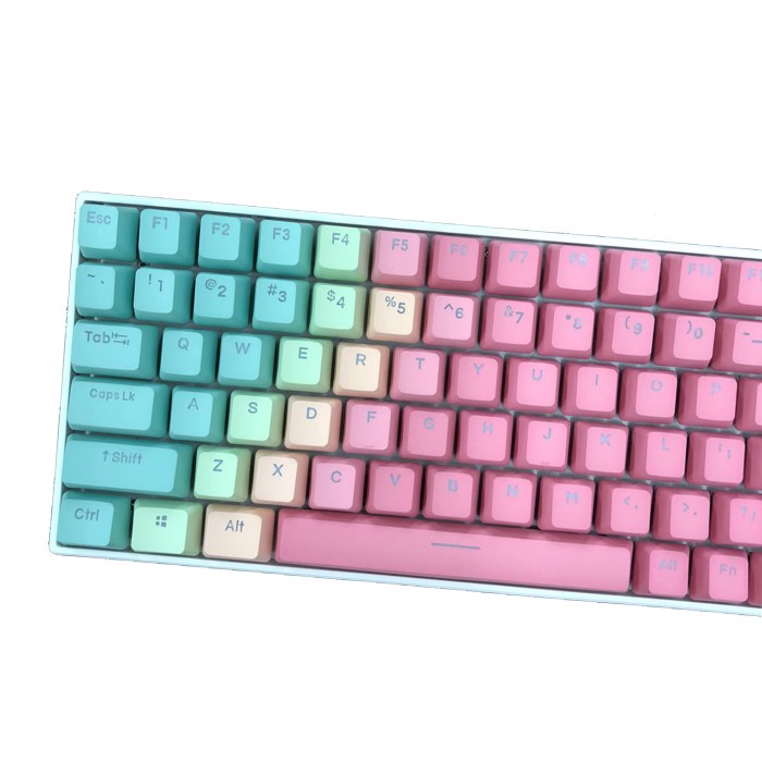 ALCHA KEYCAPS GRADIENT PASTEL PBT DOUBLE SHOT MECHANICAL KEYBOARD