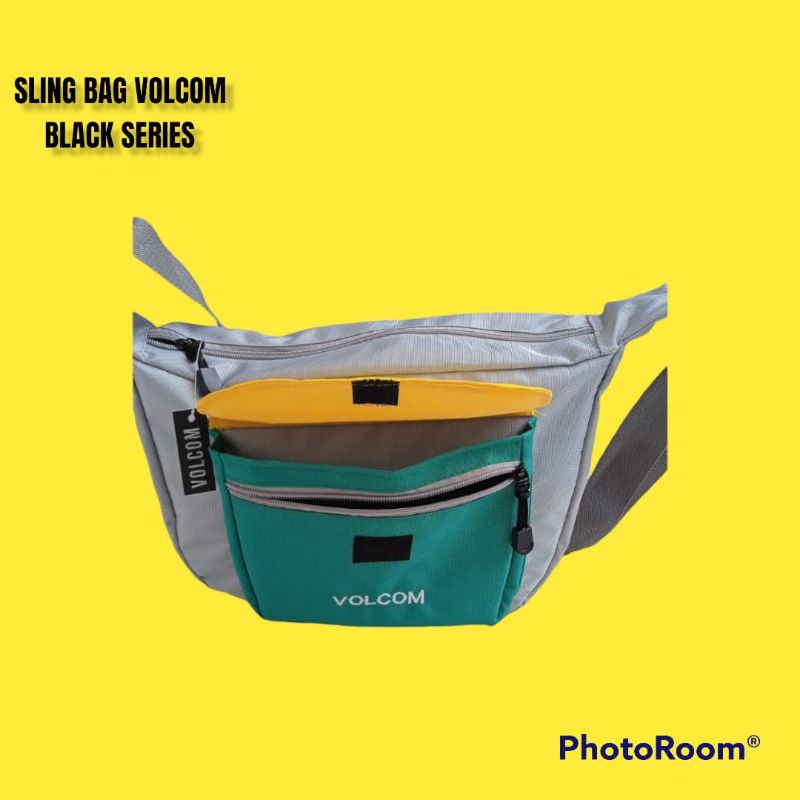 VOLCOM TAS VOLCOM TAS SELEMPANG VOLCOM FUKU SLINGBAG VOLCOM LOGO BORDIR