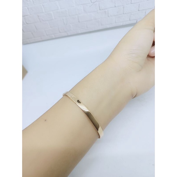 GELANG BANGKOK BULAT CORR MP + UKIR/ GELANG PERAK ASLI SILVER 925 LAPIS EMAS / GELANG FASHION WANITA TERBARU