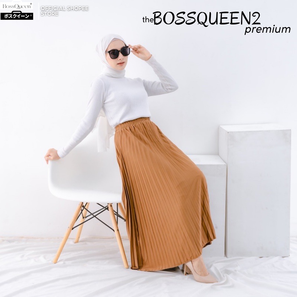 ROK PLISKET PREMIUM /ROK PANJANG MUSLIM/ROK HIGH QUALITY BY BOSSQUEEN2