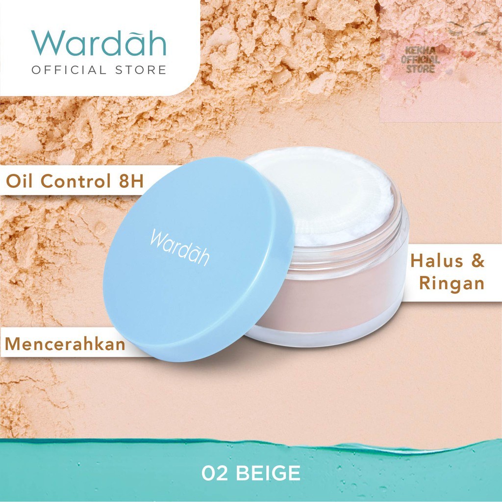 Wardah Bedak Lightening Matte Powder  - Bedak Tabur Yang Mencerahkan Dengan Hasil Matte Natural