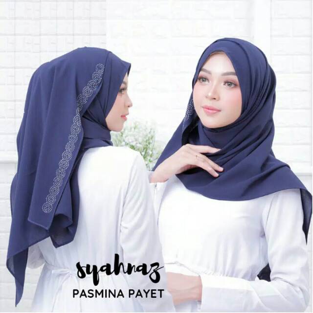 HIJAB PASHMINA TERBARU SYAHNAZ PAYET DIAMOND 175