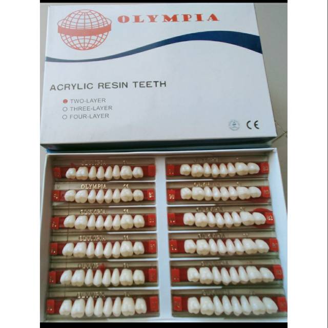 Gigi Palsu Olympia posterior (geraham) /gigi tiruan / resin teeth dental