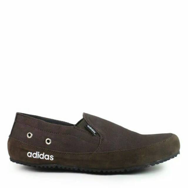 SEPATU SLOP PRIA TERMURAH ADIDAS MASTER CASUAL SLIP ON KULIAH KERJA KANTOR SANTAI FORMAL