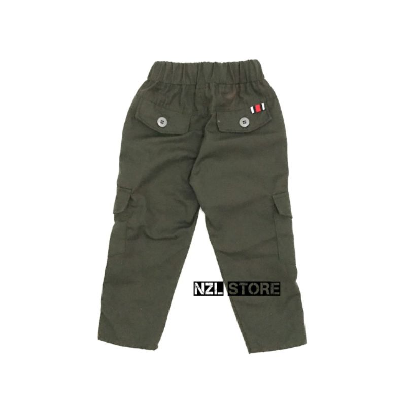 (BISA COD) Celana Chino Cargo Anak Panjang Original Usia 1-15 Tahun Cewe Cowo