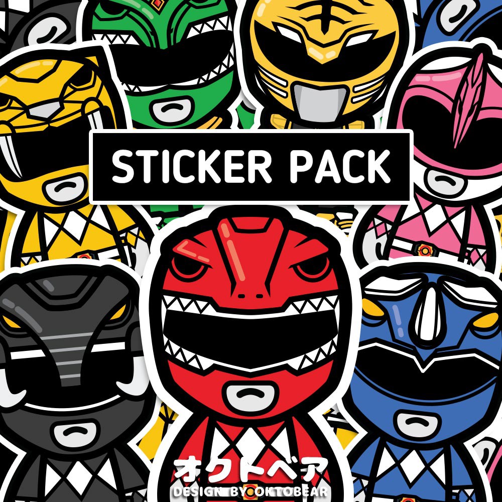 Jual Sticker Vinyl Power Rangers Indonesia