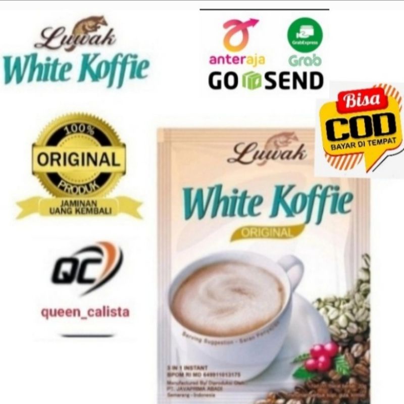 

Kopi Luwak White Koffie Original Sachet 20gr Promo harga murah ready sale