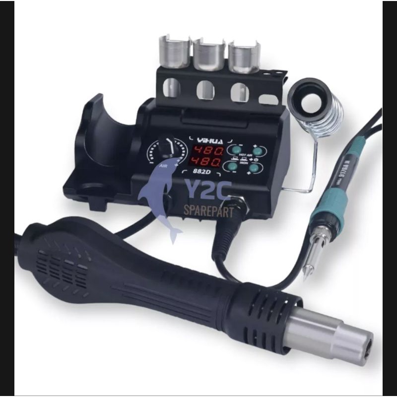 Blower / Solder Uap YIHUA 882D Upgrade Versi + Solder Original / Alat Servis Hp