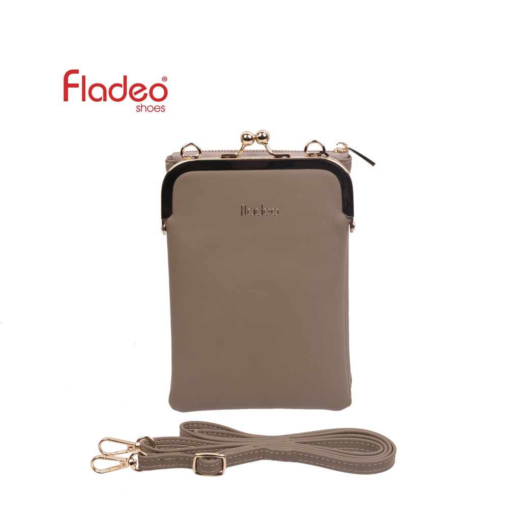 Fladeo F22/QD203-DH/Tas Dompet Slempang Mini wanita[ Sling bag mini wallet ladies ] Khaki