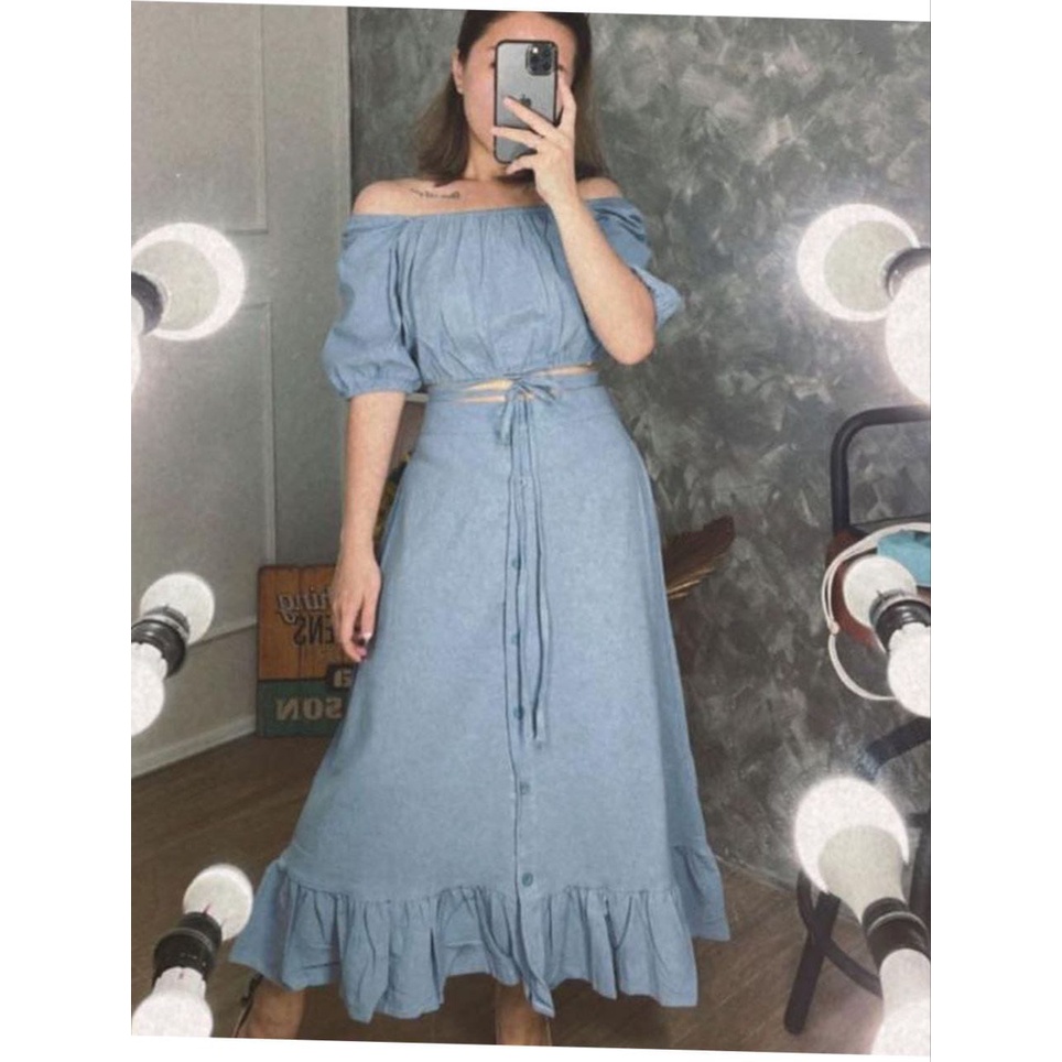 Baju Setelan wanita Crop Rok Rara Kekinian / One Set Crop Wanita Rayon Bali dingin/ one set Crop Rok
