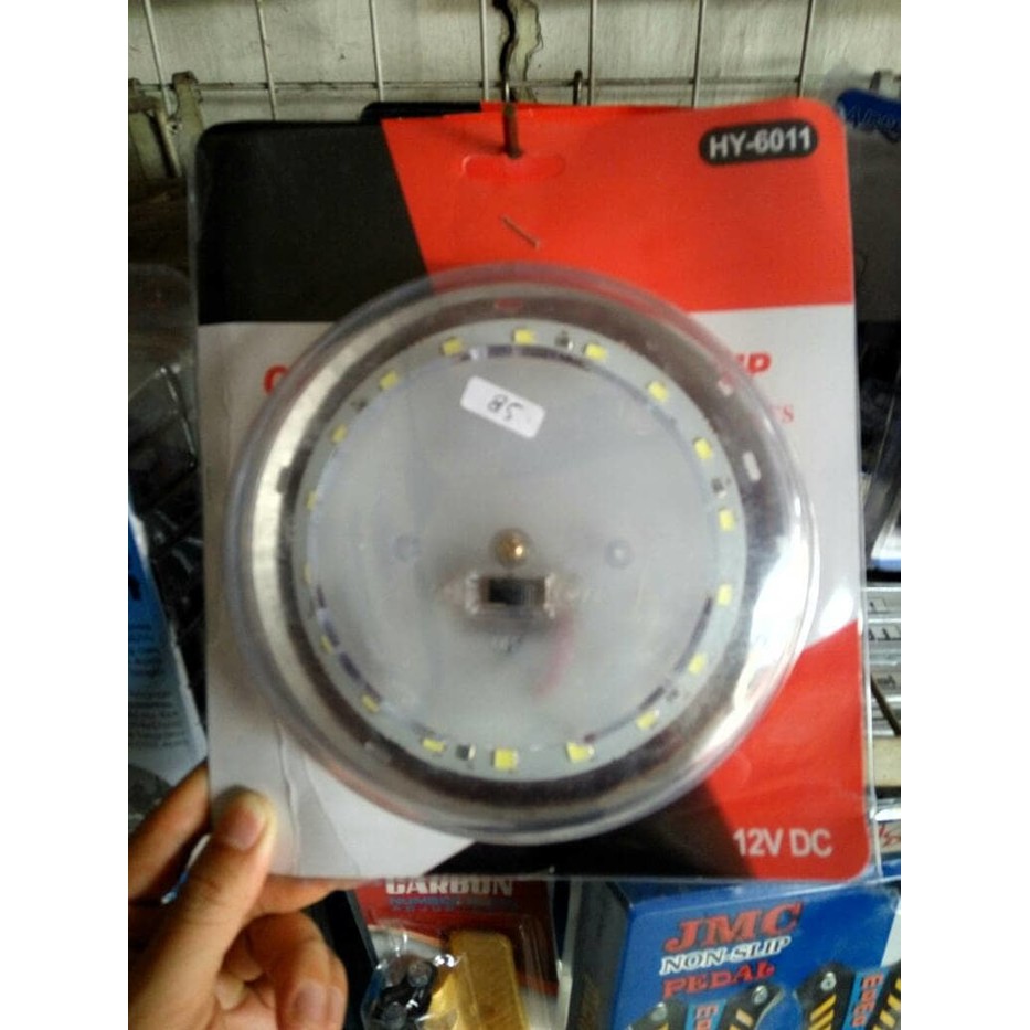 Cuci Gudang lampu plafon kabin bulat led lampu dalam interior mobil LED