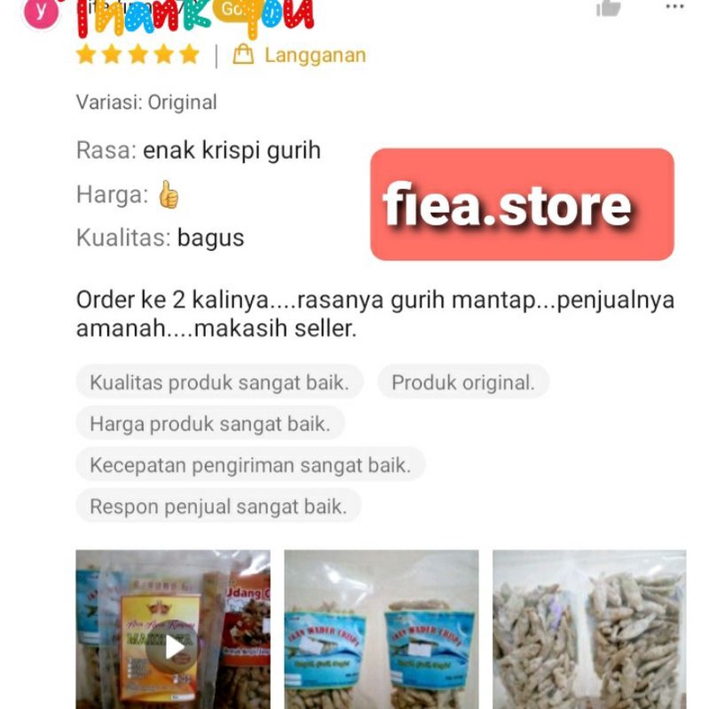 

Sekar_Shop07 Wader Crispy 100 Gram/Keripik Ikan Wader Terlaris / Wader Crispy Rendah Minyak
