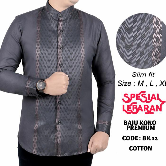 BAJU KOKO SLIM FIT KEMEJA KOKO SLIM FIT CLK22