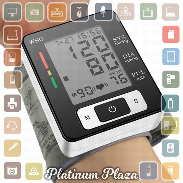 ZOSS Pengukur Tekanan Darah Electronic Sphygmomanometer Heart Rate - CK-W133 - Black`2GTDPM-