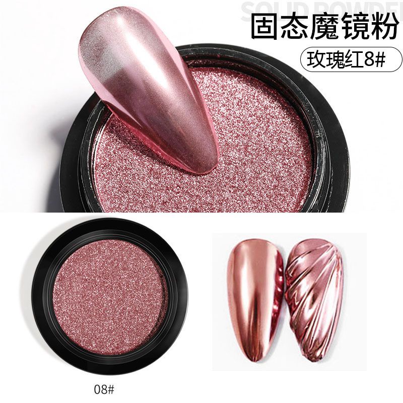 NAIL CHROME POWDER COMPACT JAPAN NAILS STYLE / bubuk chrome gold powder kuku chrome hologram nail