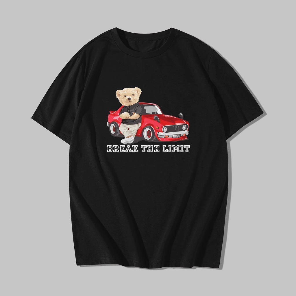 Kaos Oversize Beruang Metal / Tshirt Oversize Teddy Bear Car