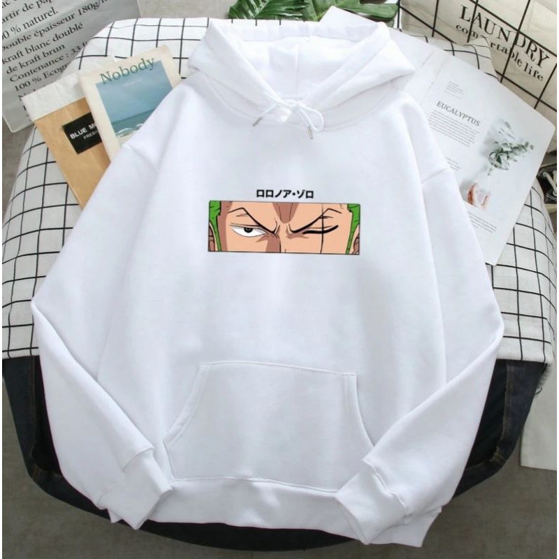 ANIME ZORO HOODIE PRIA - ATASAN JUMPER TEBAL TERLARIS