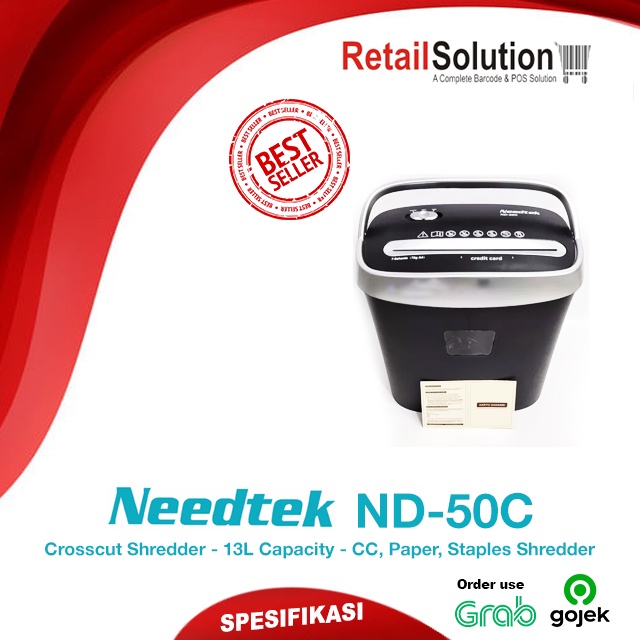 Paper Shredder Penghancur Kertas CC - Needtek ND-50C / ND50C / ND50