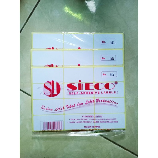 

Sticker Label 103 Alamat Undangan/Label Harga Produk/Label Kode Barang dsb.