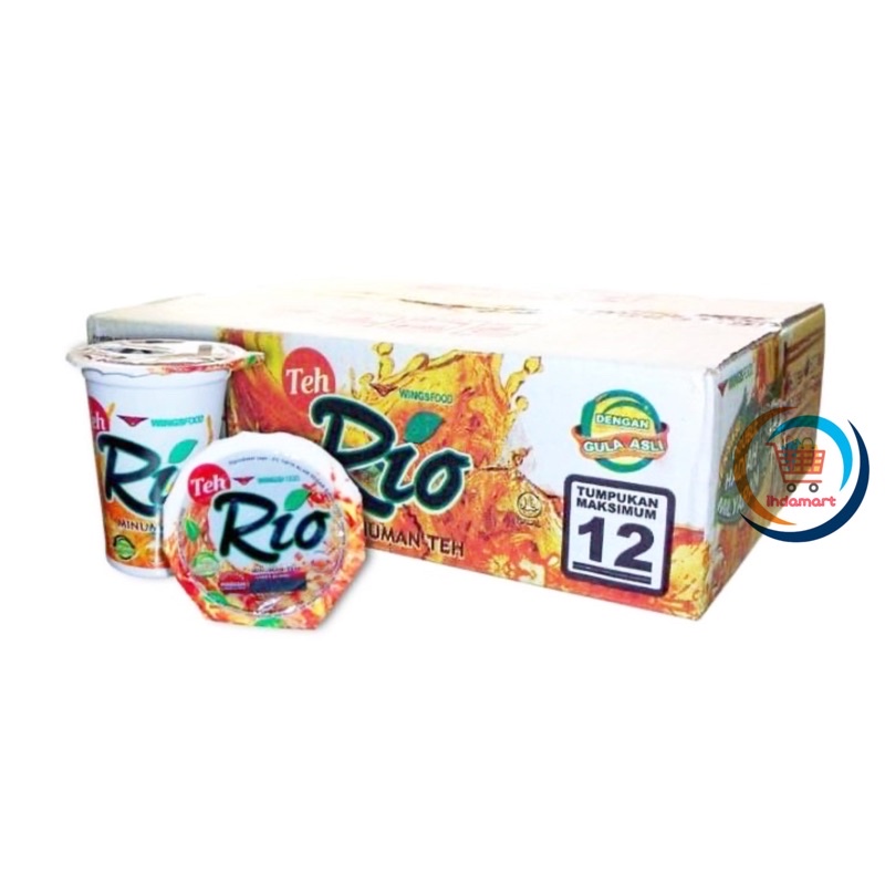 

1 Dus Isi 24 pcs Teh Rio Gelas 190 ml