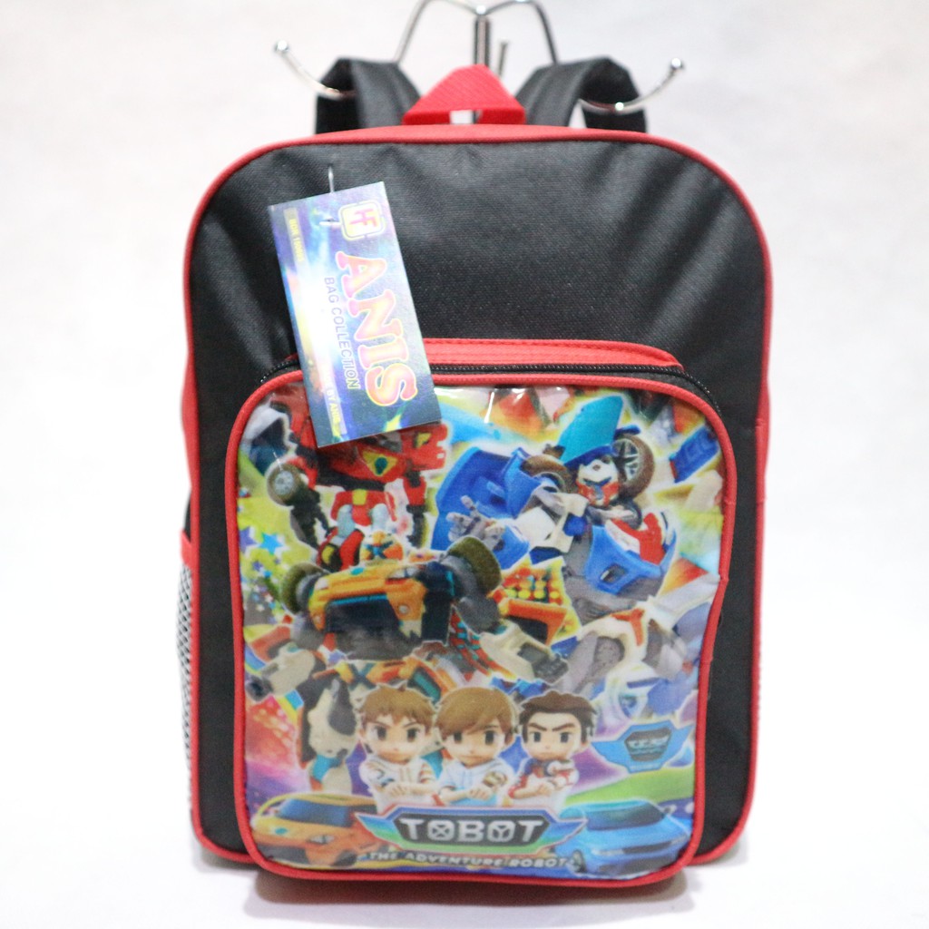 Tas Ransel / Gendong / Punggung Anak Cowok Laki laki Karakter Sekolah TOBOT