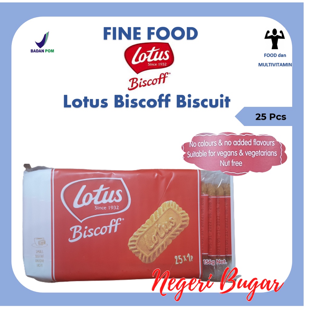 

Lotus Biscoff Individual Pack - Biskuit Lotus Speculoos 25 pc 152 gr